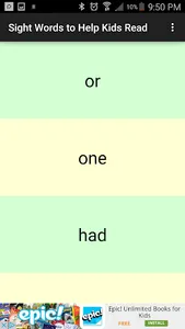 Sight Words to Help Kids Read screenshot 1