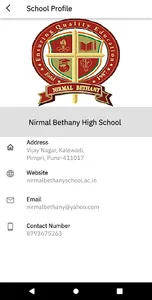 Nirmal Bethany HS and JC Pune screenshot 1