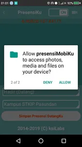 Presensi Mobile STKIP Pasundan screenshot 4