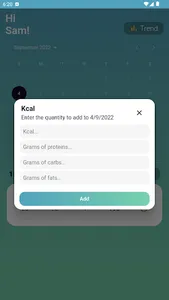 TracKcal - track your calories screenshot 3