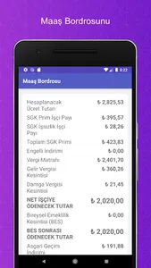 Maaş Hesapla screenshot 1