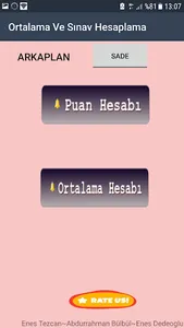Ortalama ve Sınav Hesaplama screenshot 5