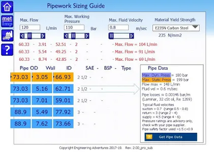 Hydraulic Fluid Power Calculat screenshot 5