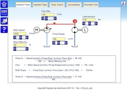 Hydraulic Fluid Power Calculat screenshot 8