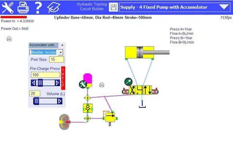 Hydraulic Circuit Simulator screenshot 3