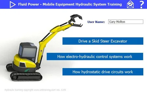Hydraulic excavator training screenshot 4