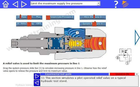 Hydraulic test rigs simulation screenshot 8
