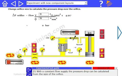 Hydraulic test rigs simulation screenshot 9
