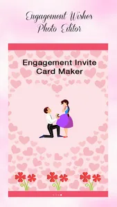 Engagement Invitation Card Mak screenshot 0