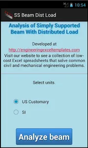 SS Beam Dist Load screenshot 0