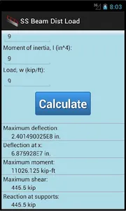 SS Beam Dist Load screenshot 2