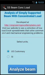 SS Beam Conc Load screenshot 0