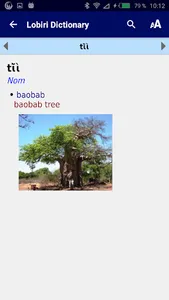 Lobiri doctionary screenshot 3