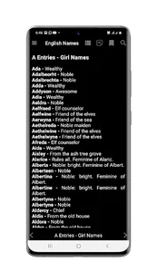 English Names and Meanings screenshot 2