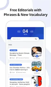 Vocab App: Hindu Editorial, Gr screenshot 0