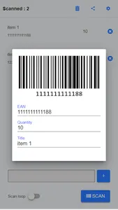 Ultimate barcode scanner screenshot 1