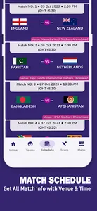 ODI World Cup 2023 Schedule screenshot 7