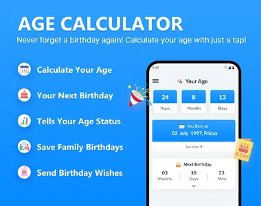 Age Calculator: Bday Countdown screenshot 0