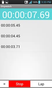 Stopwatch screenshot 1