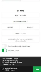 Epic - ravintola puhelimessasi screenshot 1
