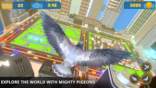 Flying Pigeon Bird simulator screenshot 1