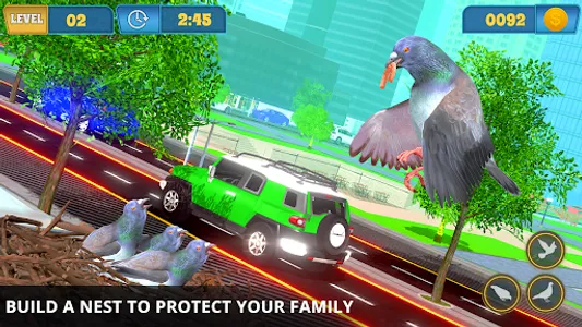 Flying Pigeon Bird simulator screenshot 3