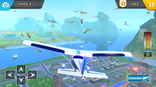 Flight simulator airplane game screenshot 0