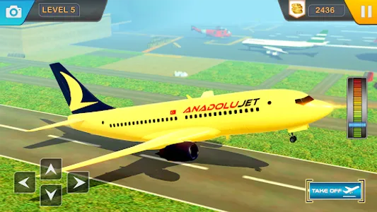 Flight simulator airplane game screenshot 2
