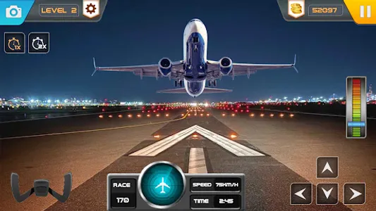 Flight simulator airplane game screenshot 3