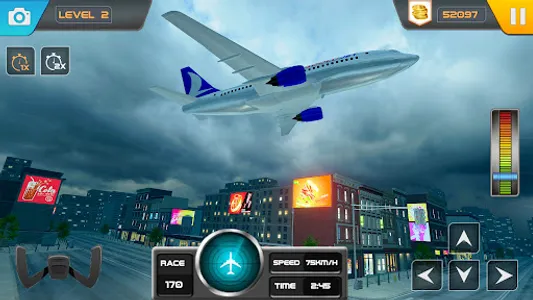 Flight simulator airplane game screenshot 7