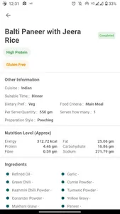 Nutripedia screenshot 1