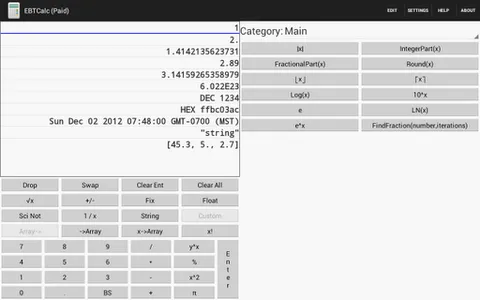 Programmable RPN Calc screenshot 0
