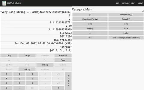 Programmable RPN Calc screenshot 1