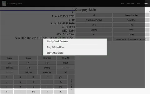 Programmable RPN Calc screenshot 3