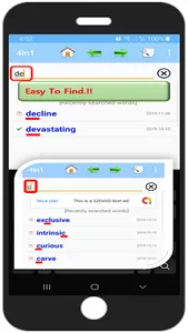 Voca note : 4 in 1 dictionary( screenshot 3