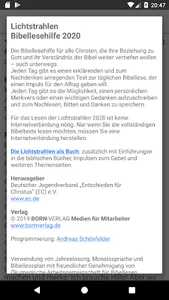 Lichtstrahlen 2020 screenshot 4