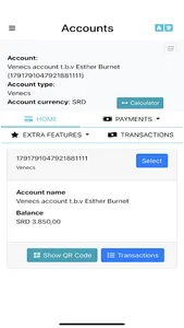 Venecs betaalapp screenshot 3
