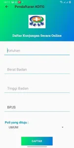 Pendaftaran Online Klinik Dokt screenshot 1