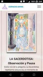 Espacio AMMA (Tarot, Astrologí screenshot 2