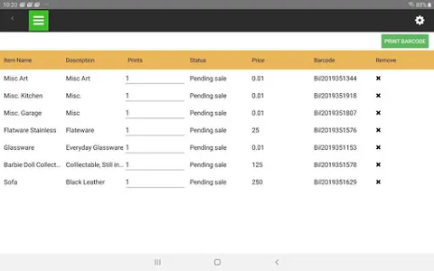 Estate Sale Logic Mobile Print screenshot 2