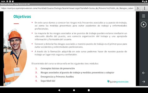 Formación Quirónprevención screenshot 12