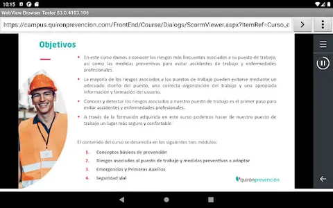 Formación Quirónprevención screenshot 7