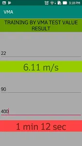 VO2max RUNNING CALCUL screenshot 2
