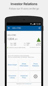 UACJ Corp Investor Relations screenshot 0