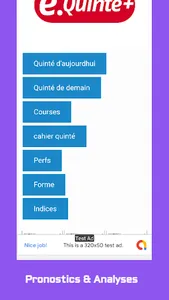 Euro Turf : Infos  du Quinté screenshot 2