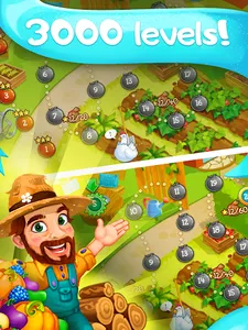 Funny Farm match 3 Puzzle game screenshot 6