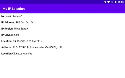 My IP Location screenshot 2