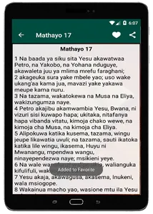 Swahili Bible ~ Takatifu screenshot 20