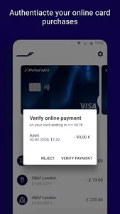Finnair Visa screenshot 2