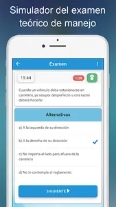 Examen teórico El Salvador screenshot 1